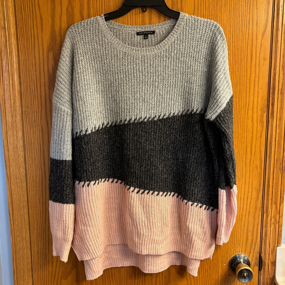 Staccato Long Sleeve Striped Top